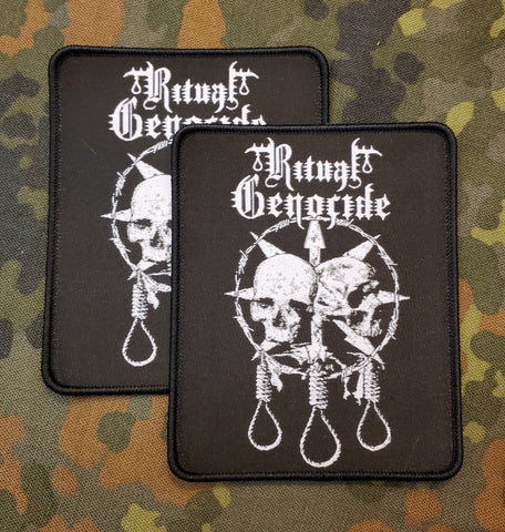 RITUAL GENOCIDE "Skull Nooses" Official patch (black border)