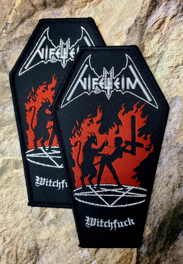 NIFELHEIM "Witchfuck" Coffin Patch (black border)