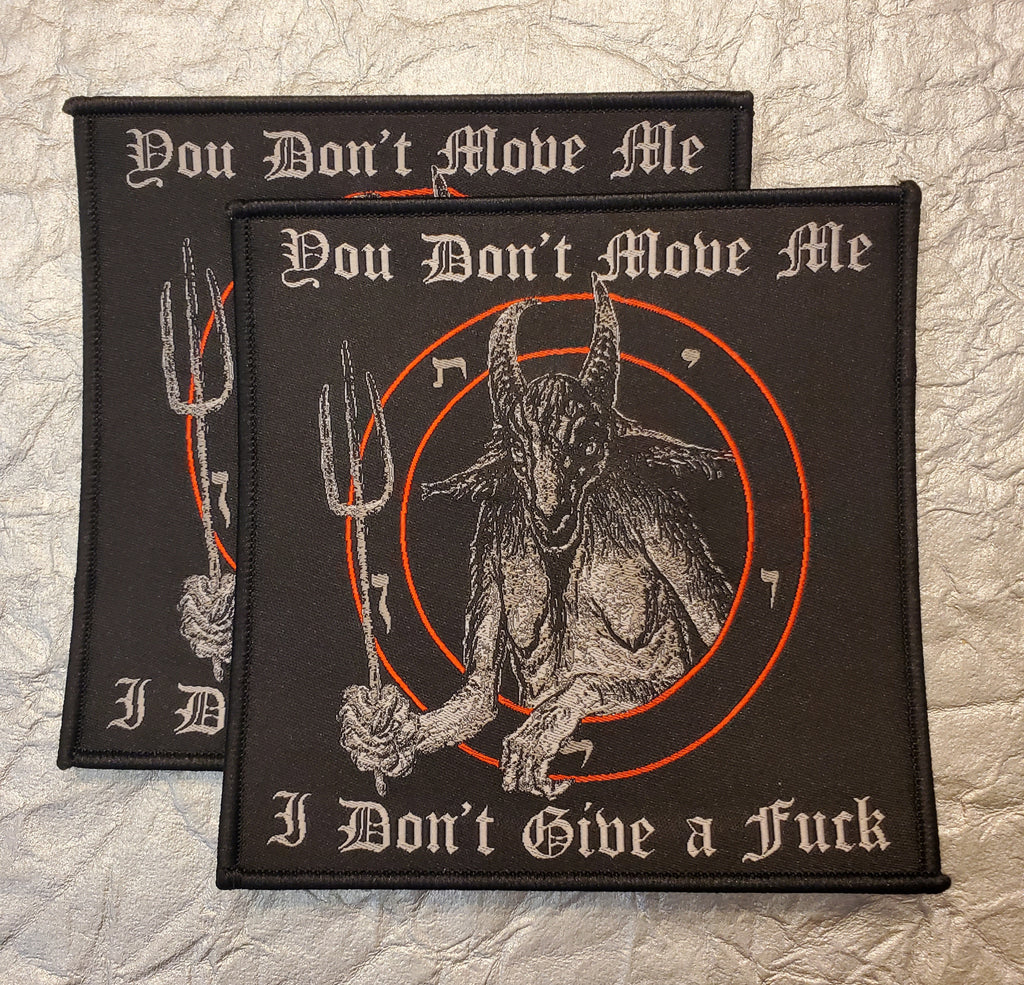 BATHORY "You Don't Move Me....." Patch (black border)