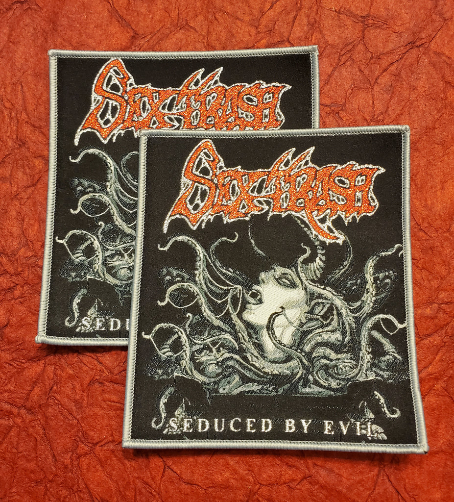 SEXTRASH "Seduced By Evil" Official Patch (grey border)