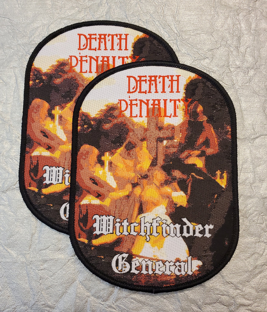 WITCHFINDER GENERAL "Death Penalty" Patch (black border)