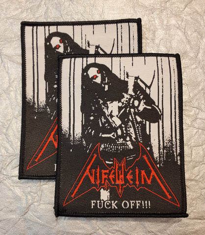 NIFELHEIM "Fuck Off" Patch (black border)