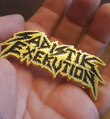 SADISTIK EXEKUTION "Metal Gold Logo Pin"