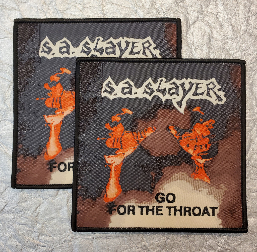 S.A. SLAYER "Go For The Throat"patch