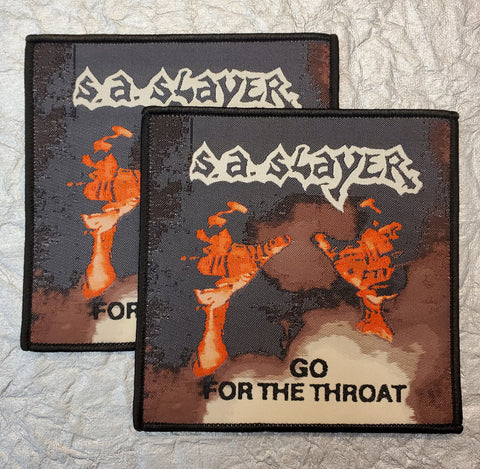 S.A. SLAYER "Go For The Throat"patch