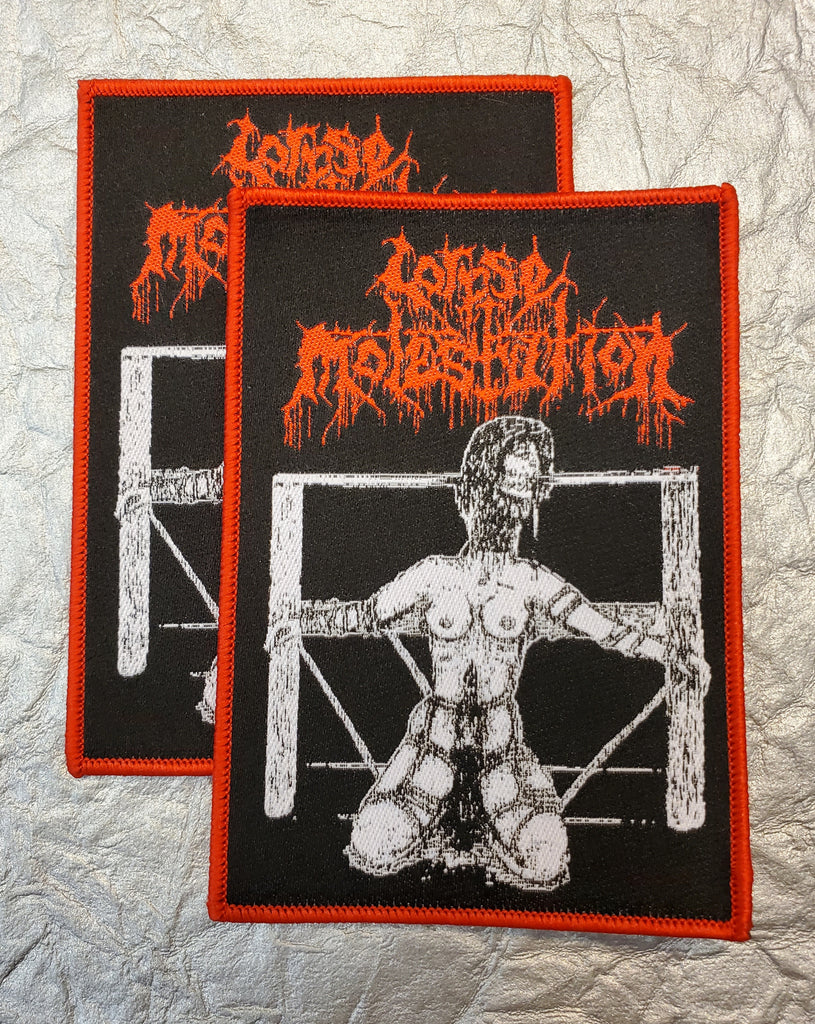 CORPSE MOLESTATION - Official "Descencion Oh A Darker Deity" patch (red border)